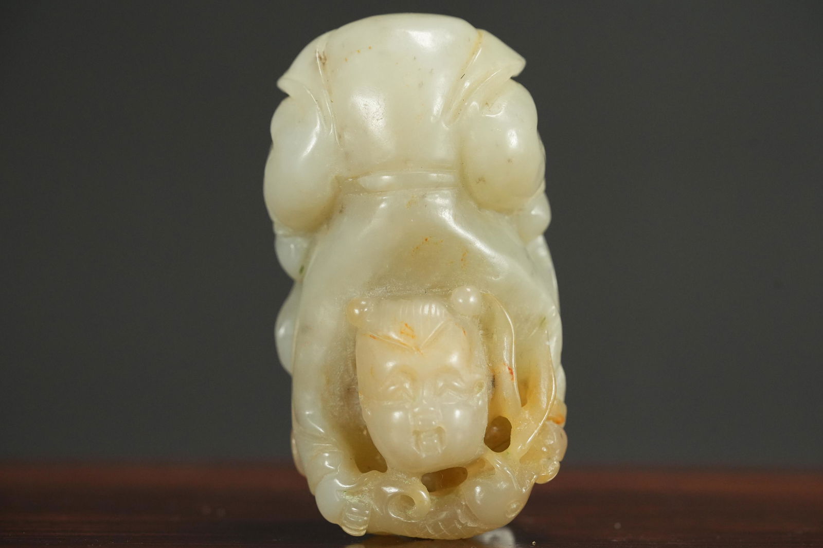 Chinese celadon jade item (1 of 7)