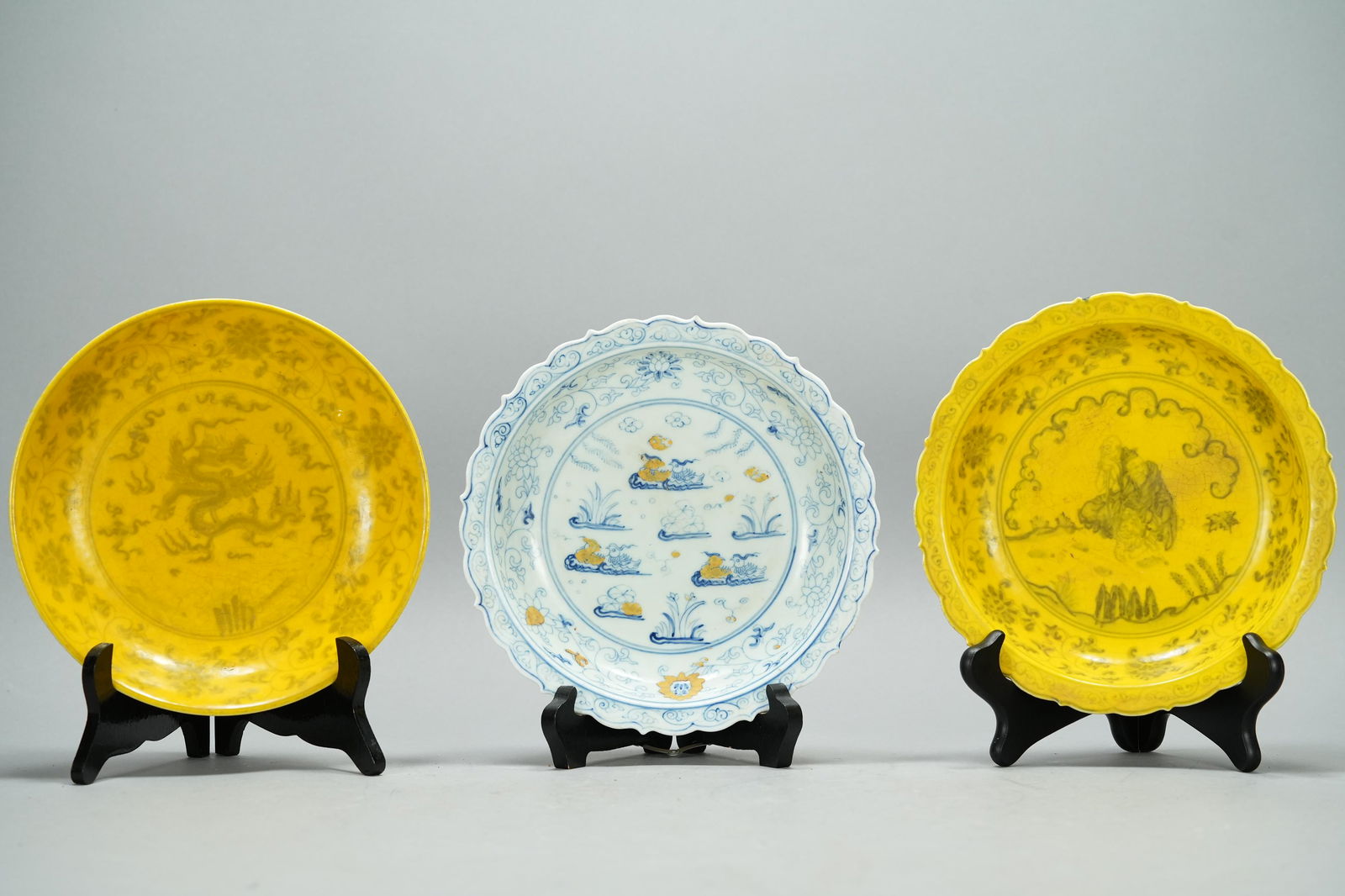 3 pcs Chinese plates (1 of 8)