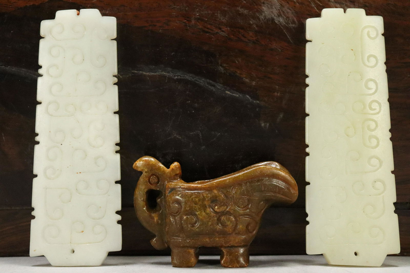 3 pcs Chinese jade items (1 of 6)