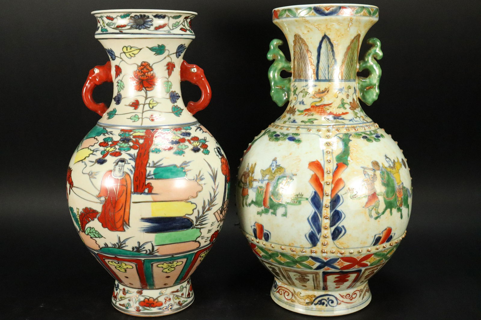 2 pcs Chinese fancy vase (1 of 7)