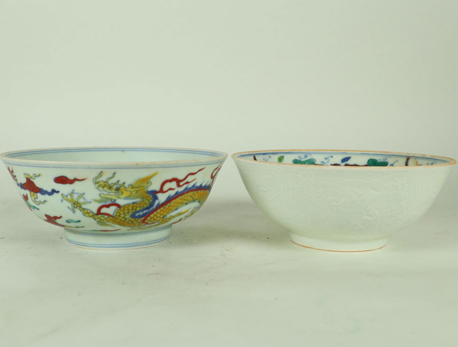 2 pcs Chinese large bowls (1 of 6)