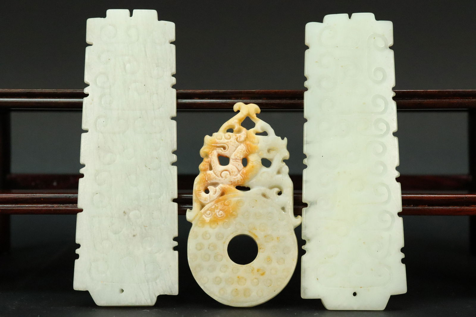 3 pcs Chinese large jade (1 of 7)