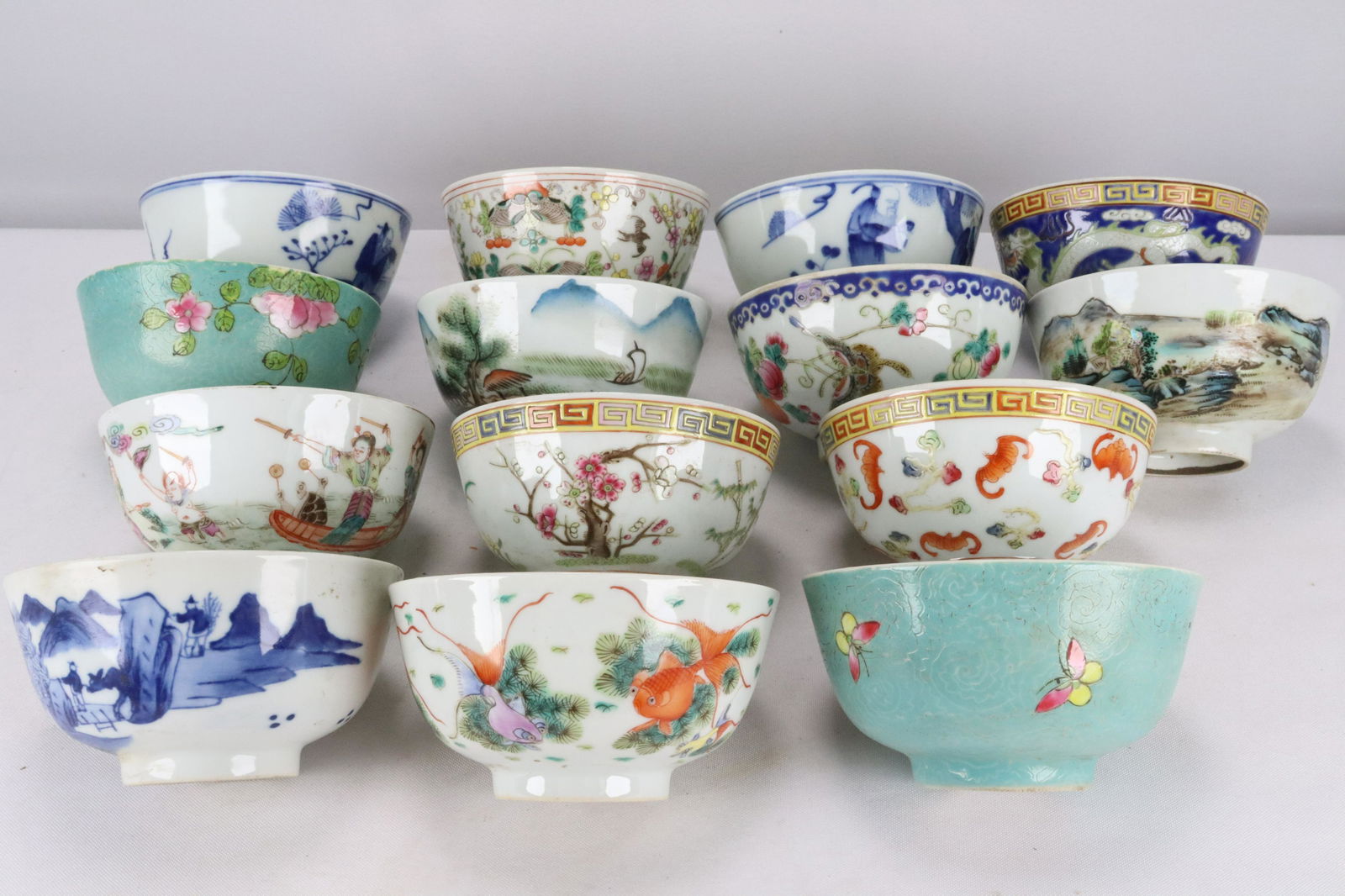 14 pcs Chinese fancy bowls (1 of 6)