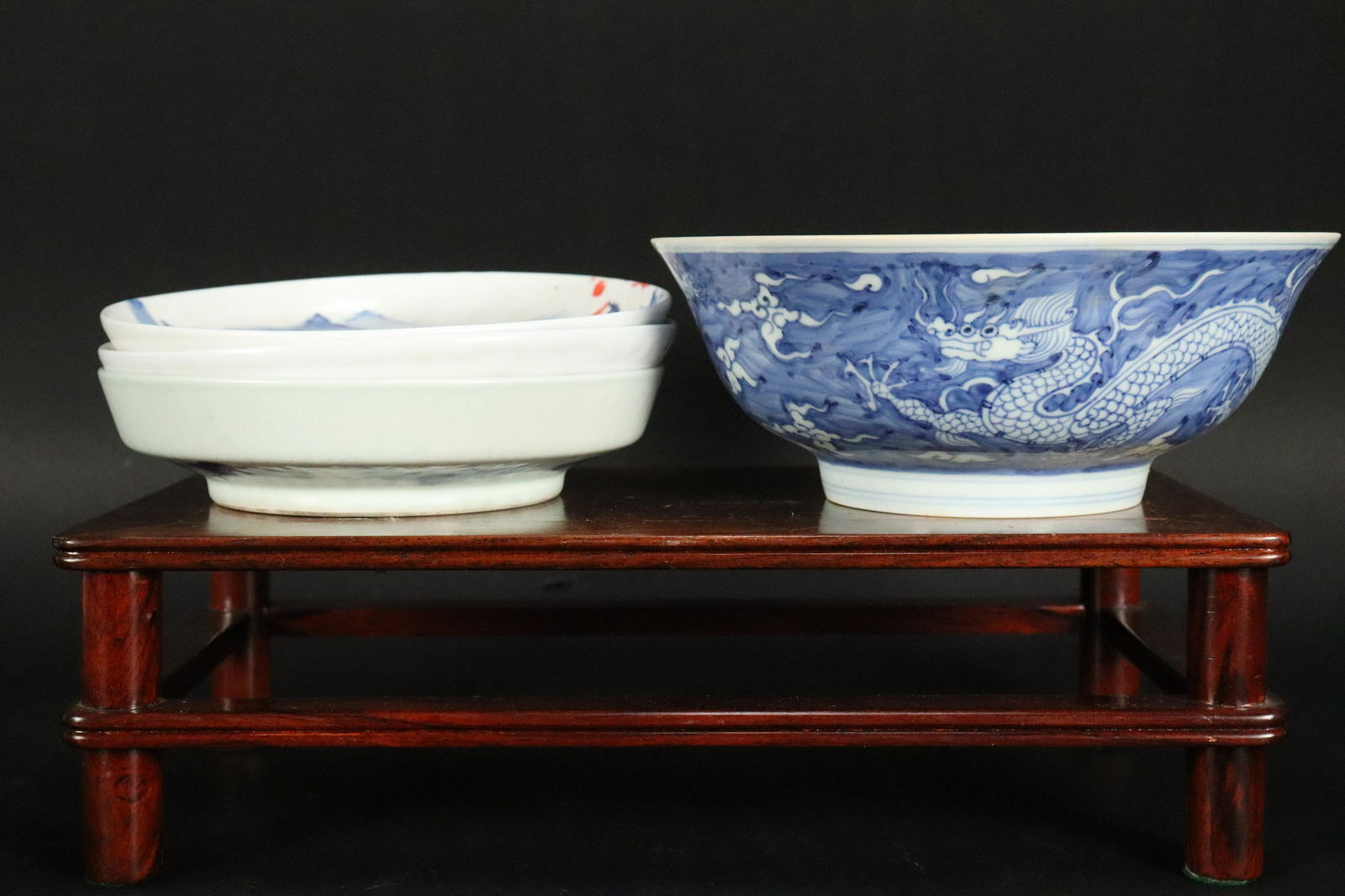 3 pcs Chinese b/w items (1 of 9)