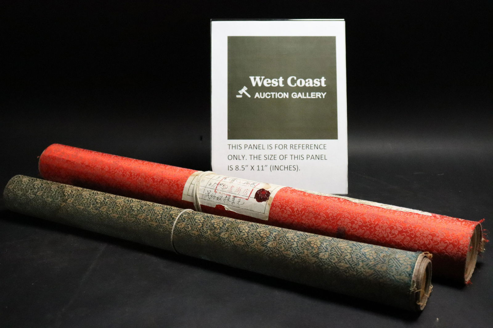 2 pcs Chinese long scroll (1 of 10)