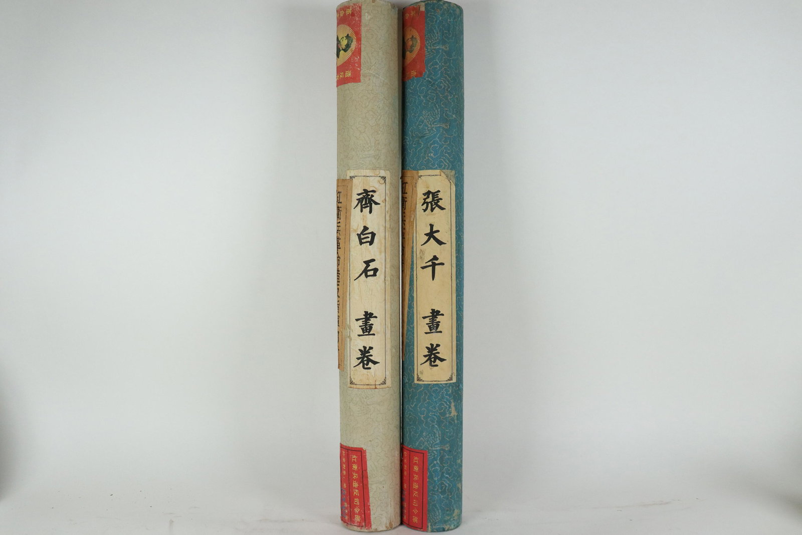 2 pcs Chinese scroll in tube (1 of 7)