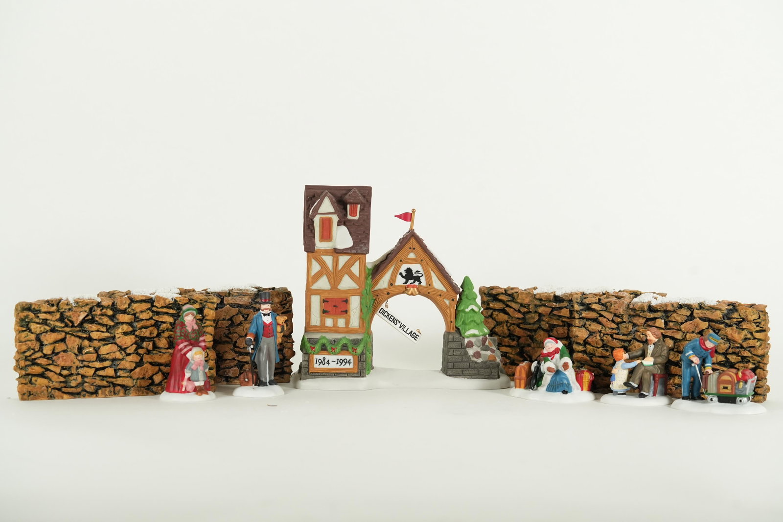 Lots of Dept 56 items: Lots of Department 56 items, Dicken's Village collection. Comes with original box. Condition selling it as is. Largest H: 5.75" x W: 6."