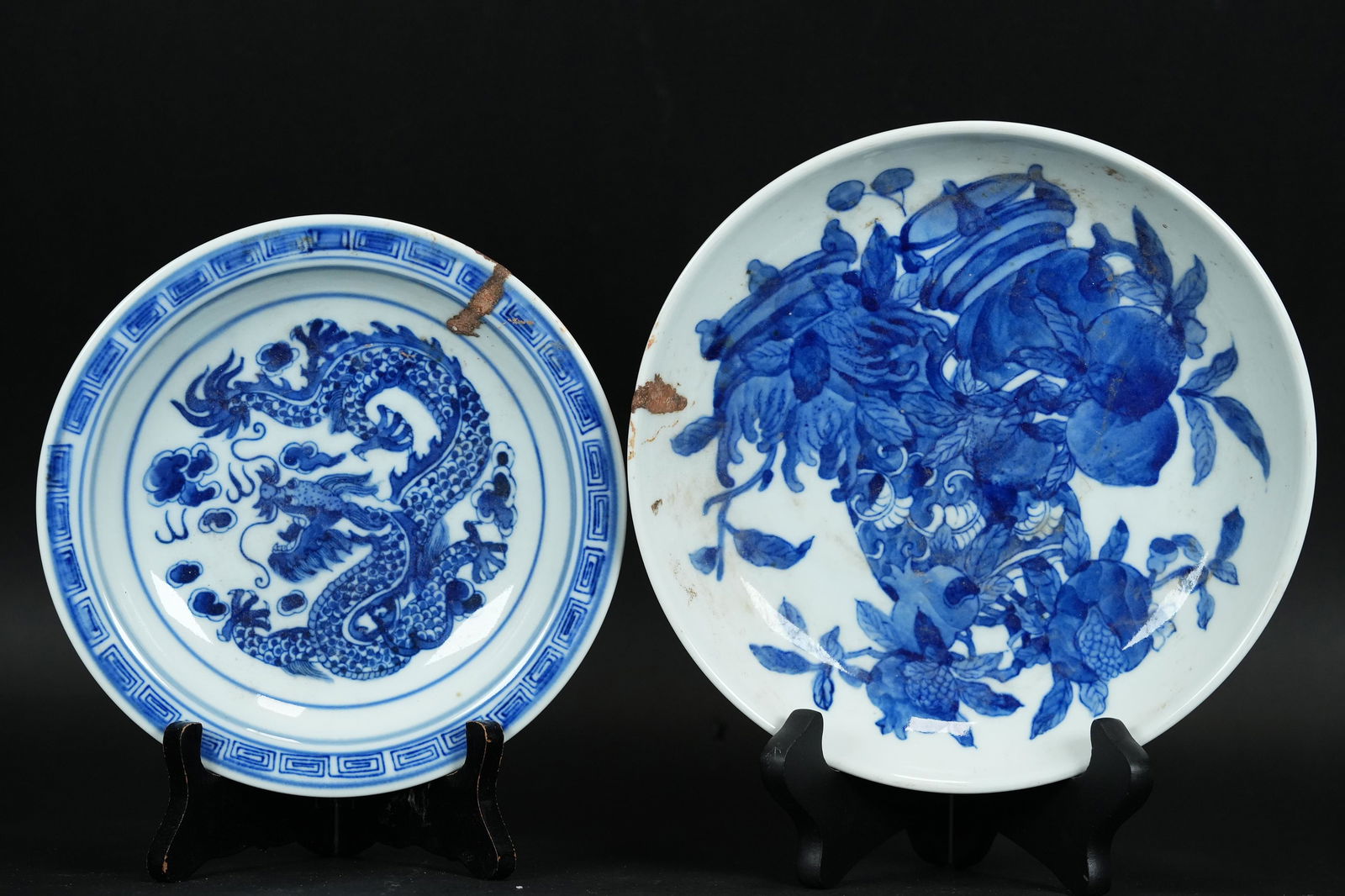 2 pcs Chinese b/w item (1 of 7)