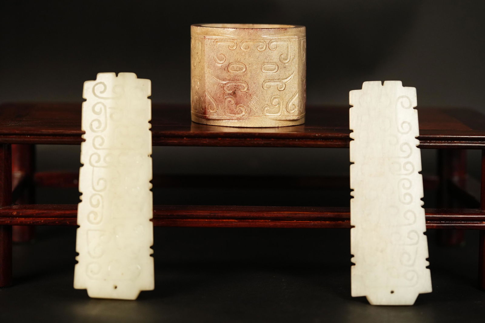 3 pcs Chinese archaic jade (1 of 7)