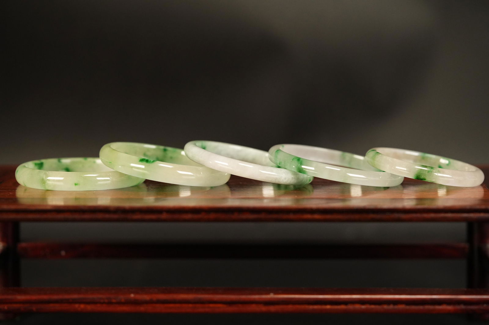 5 pcs Chinese jadeite bangle (1 of 7)
