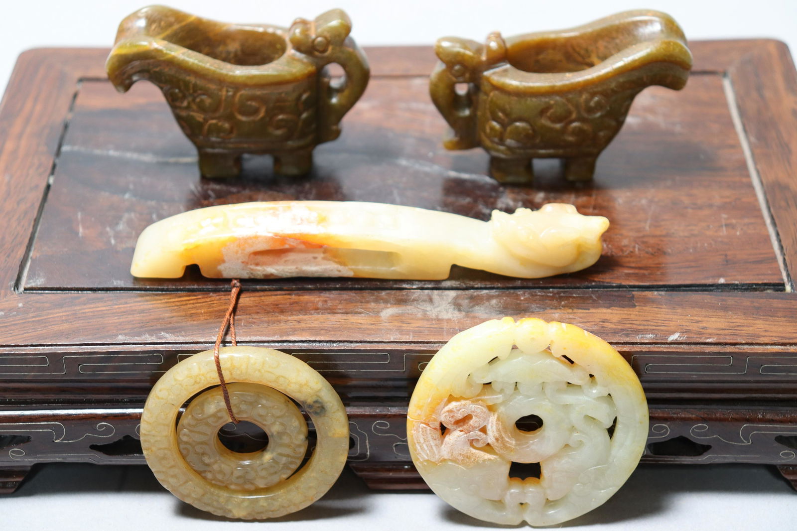 5 pcs Chinese archaic jade (1 of 7)