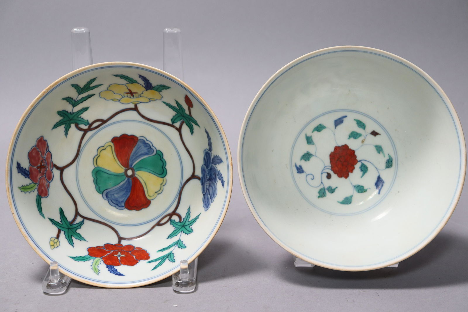 2 pcs Chinese large bowls (1 of 8)