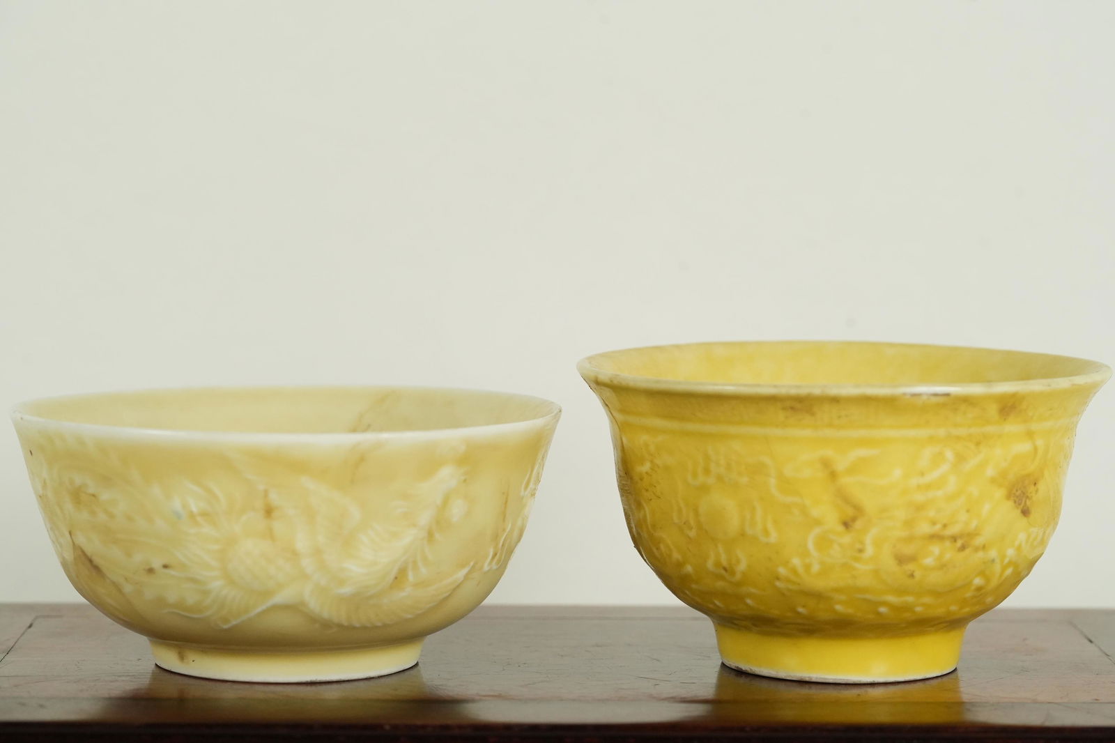 2 pcs Chinese yellow bowl (1 of 7)