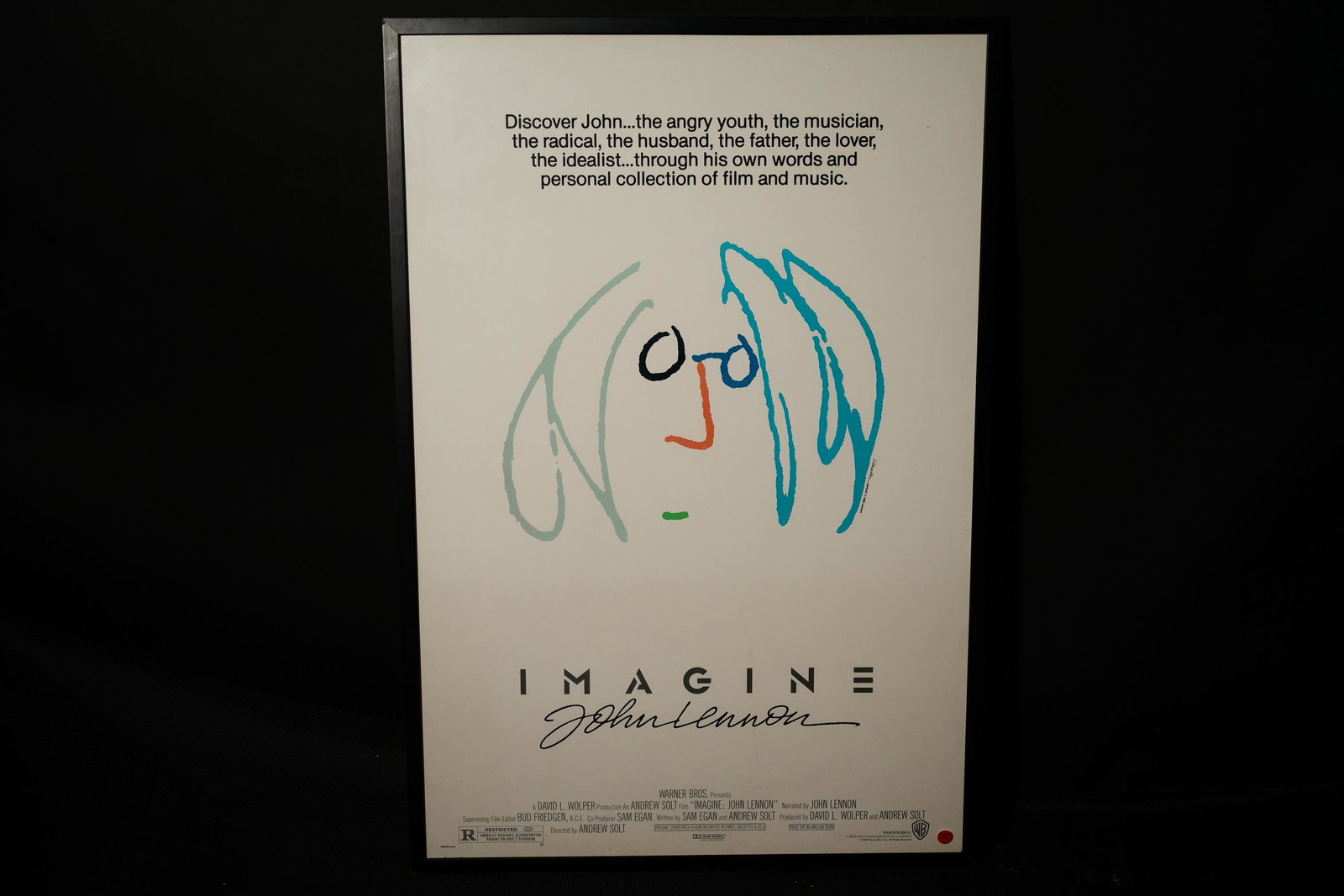 John Lennon Imagine poster: John Lennon vintage Imagine poster. H: 41.25" x W: 28.25."