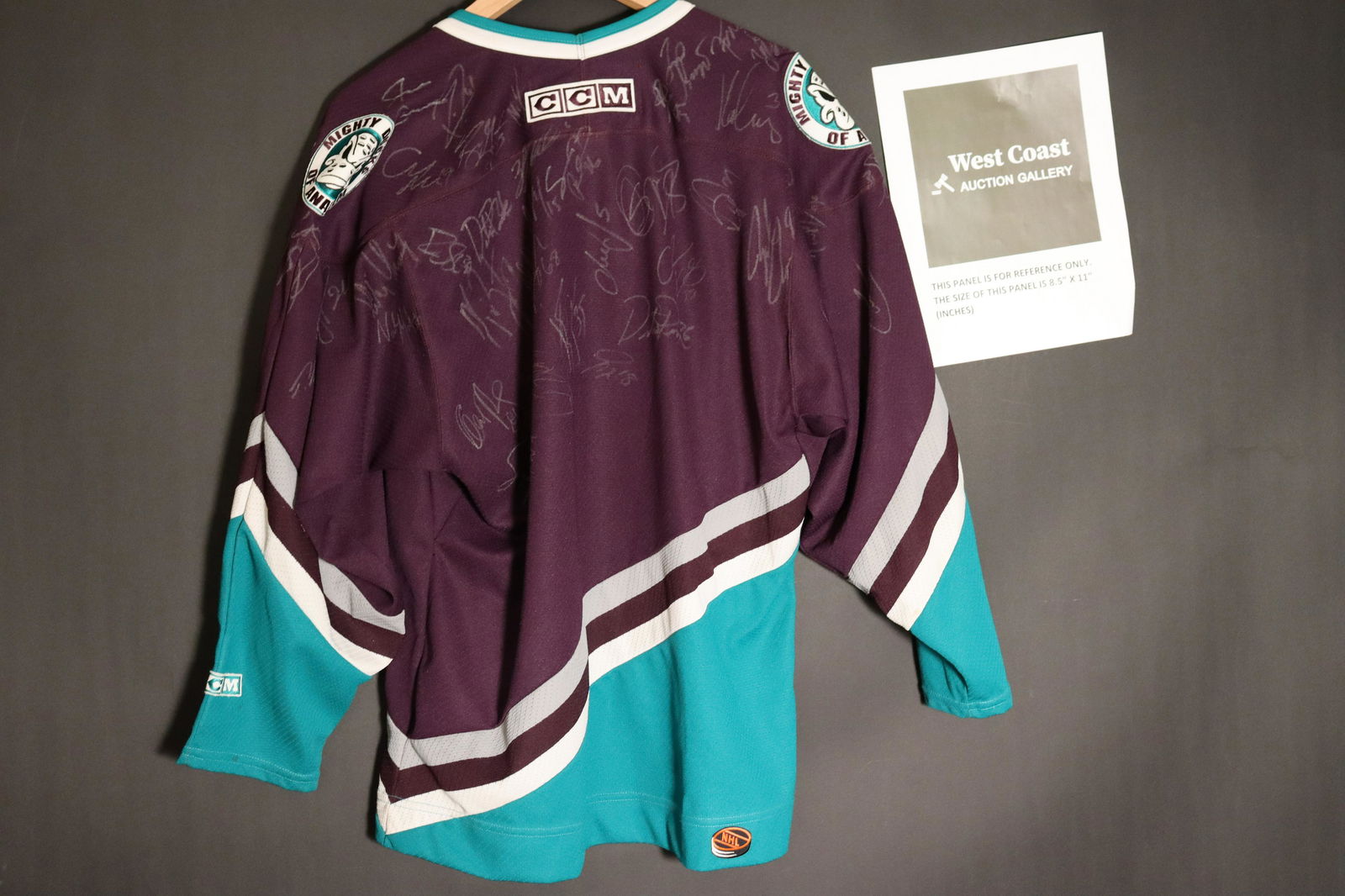 Anaheim Ducks signed jersey (1 of 6)