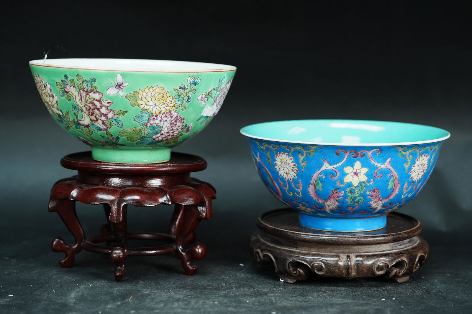 2 pcs Chinese fancy bowl (1 of 7)