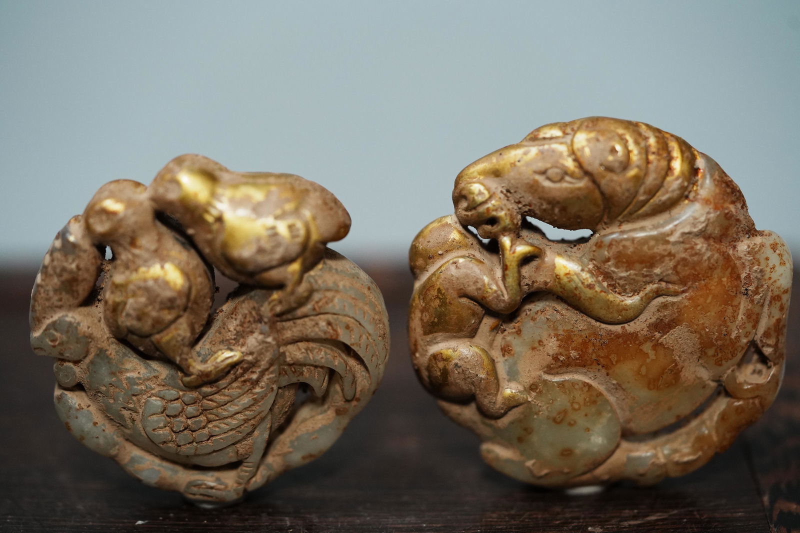 2 pcs Chinese archaic jade (1 of 7)