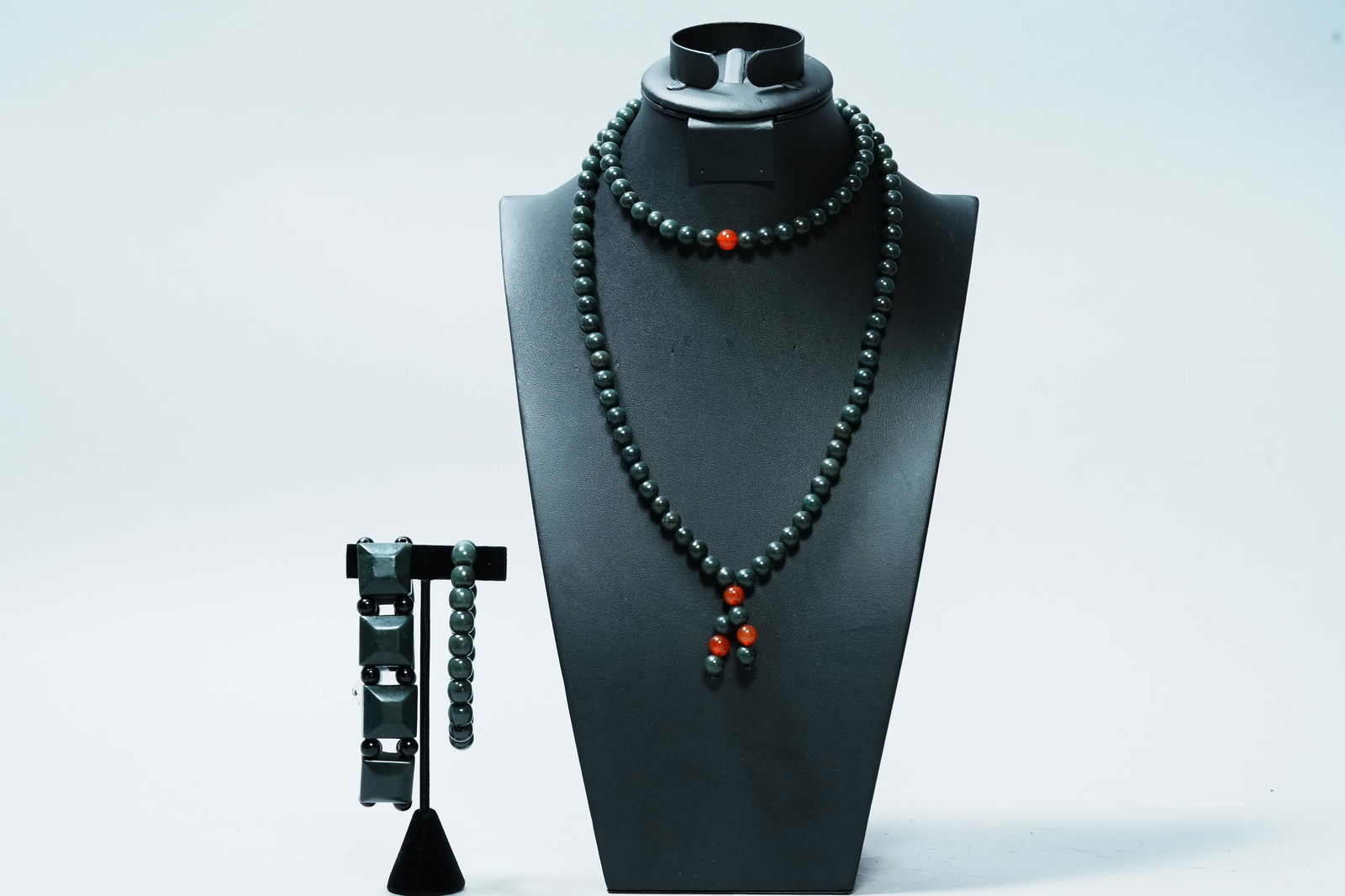 3 pcs Chinese spinach jade (1 of 5)