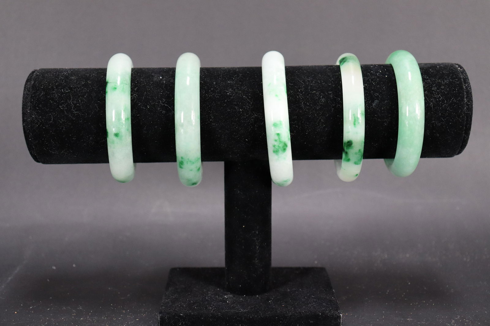 5 pcs Chinese jadeite bangle (1 of 7)