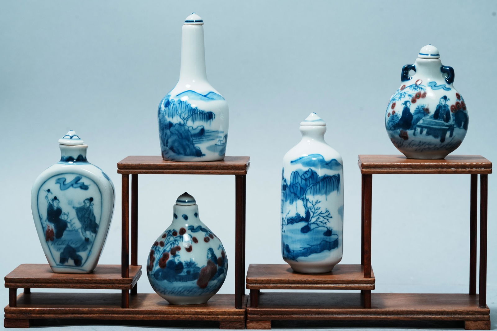 5 pcs Chinese snuff bottles (1 of 7)