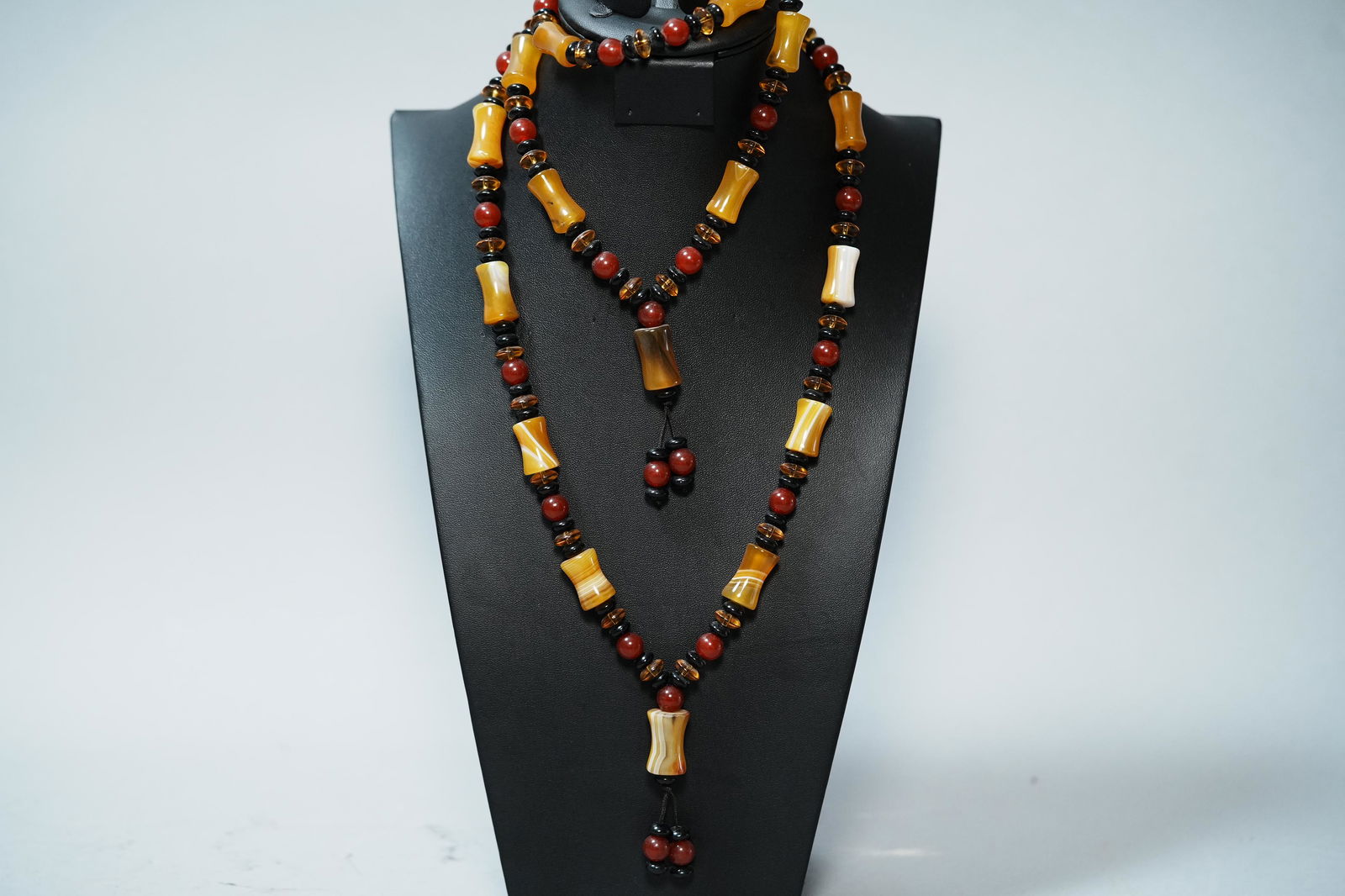 2 pcs Chinese stone necklace (1 of 6)