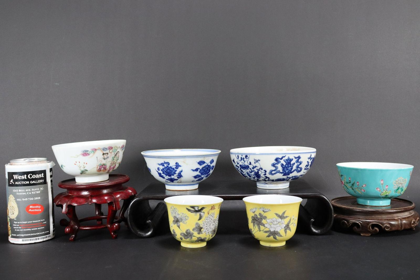 6 pcs Chinese porcelain items (1 of 6)