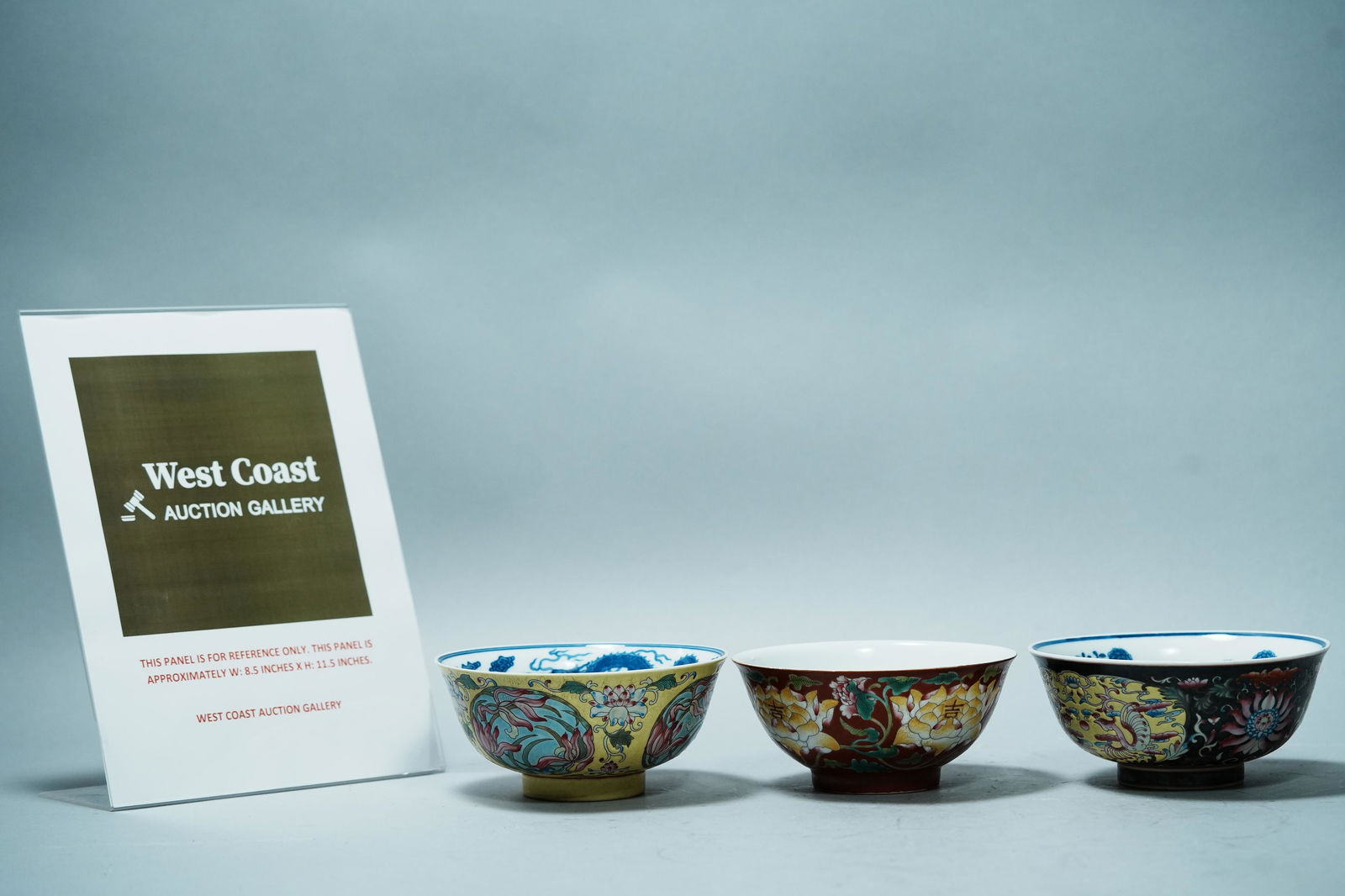 3 pcs Chinese fine bowls (1 of 6)