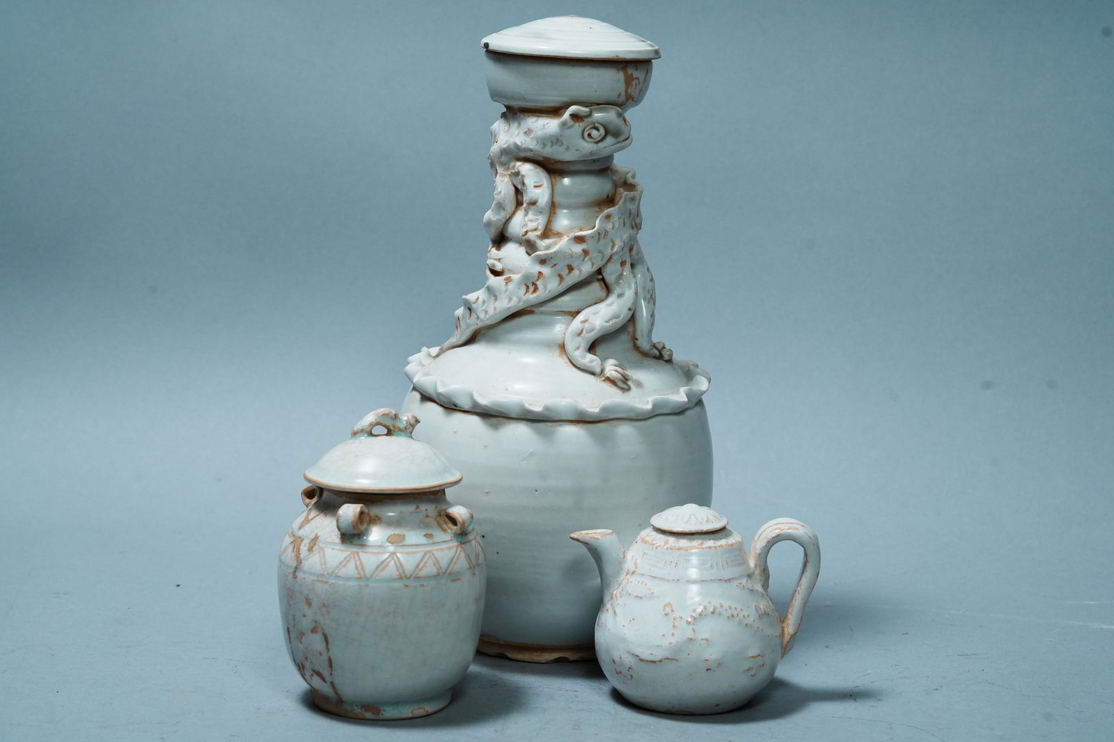 3 pcs Chinese white items (1 of 7)