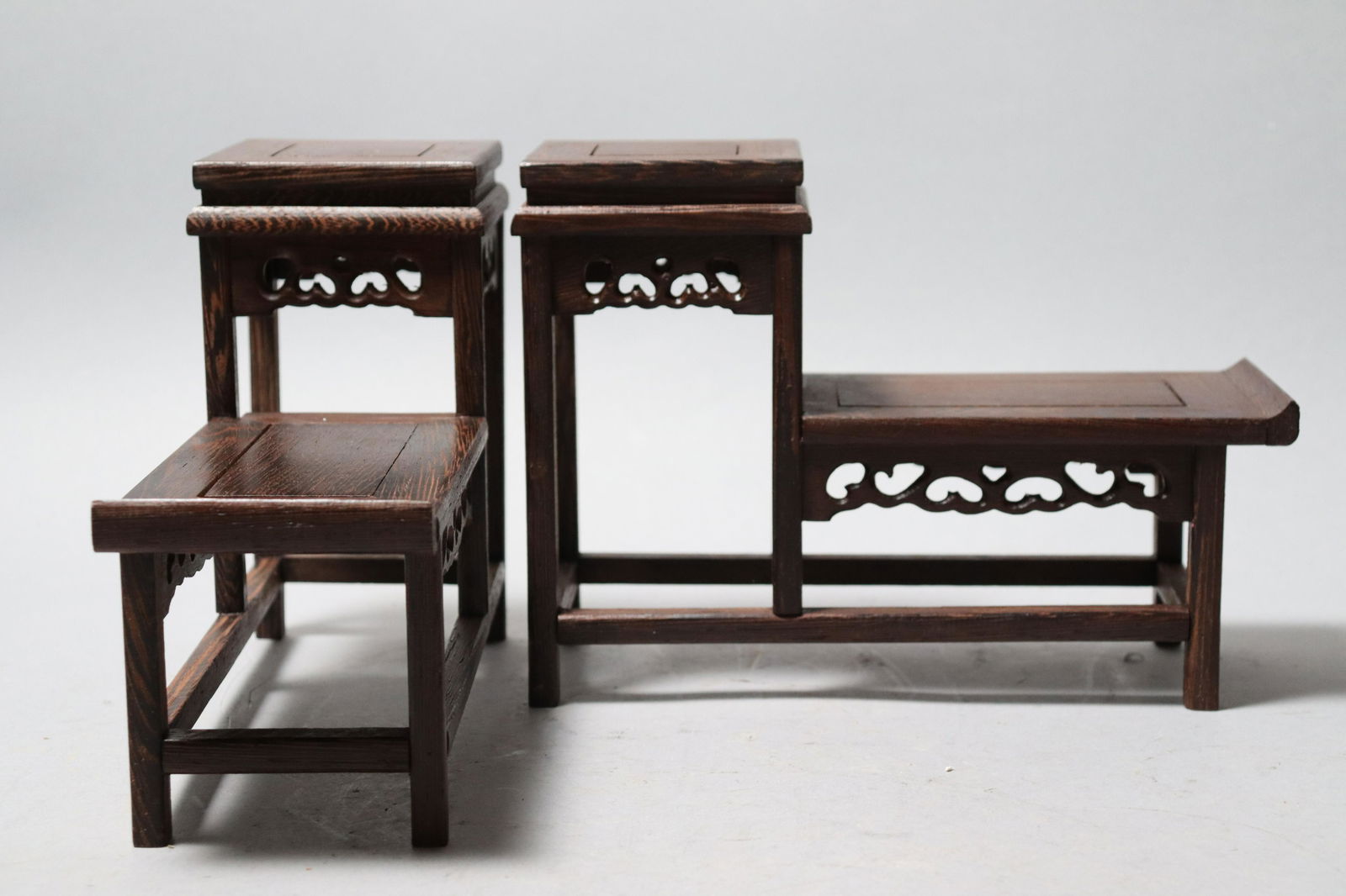 2 pcs Chinese wooden stand (1 of 7)