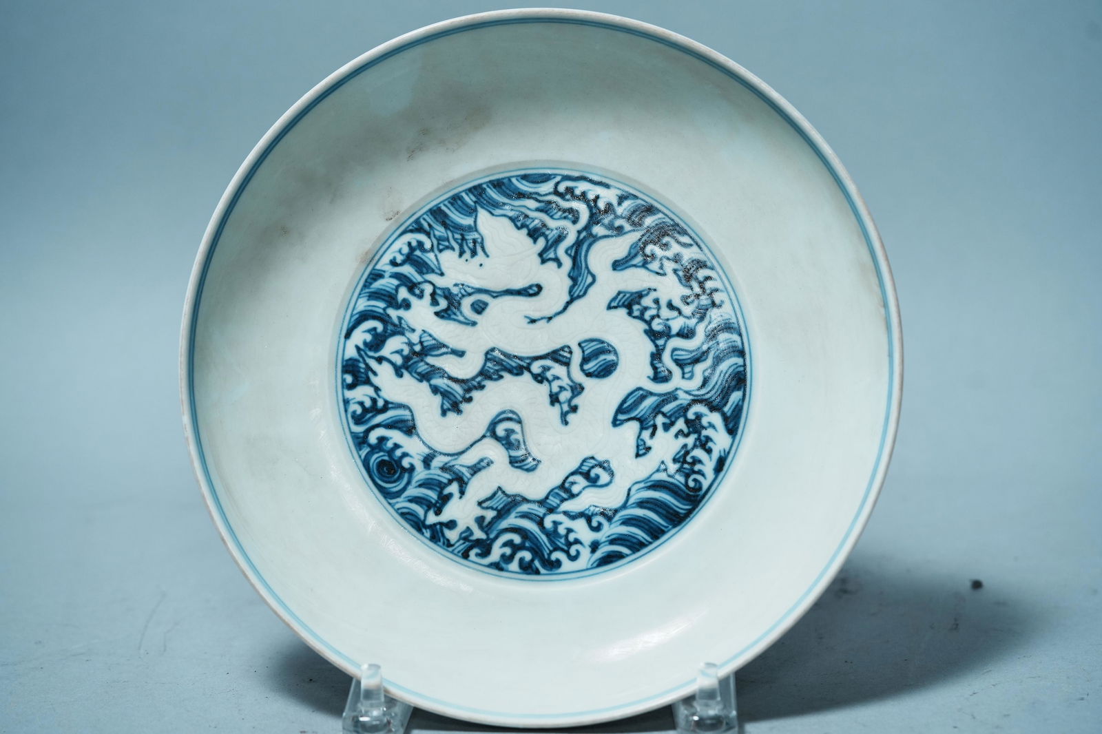 Chinese fine b/w plate (1 of 7)