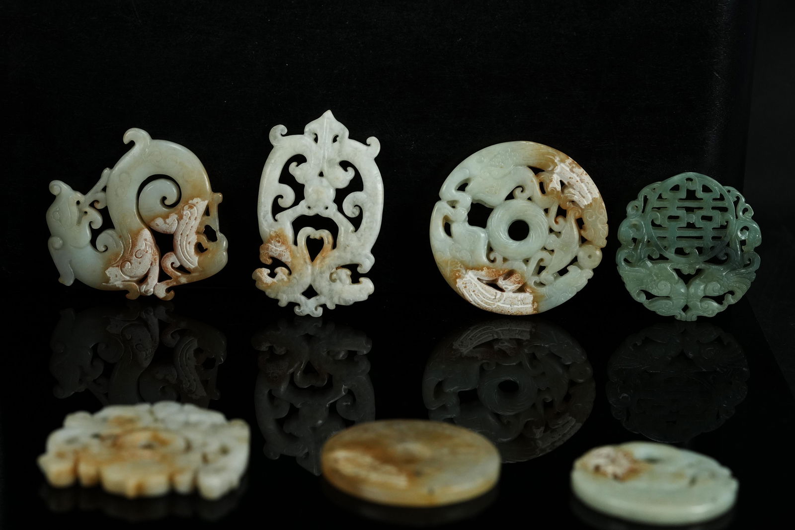 7 pcs Chinese jade items (1 of 7)