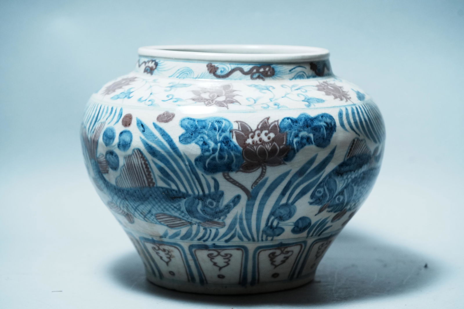 Chinese heavy fish jar (1 of 7)