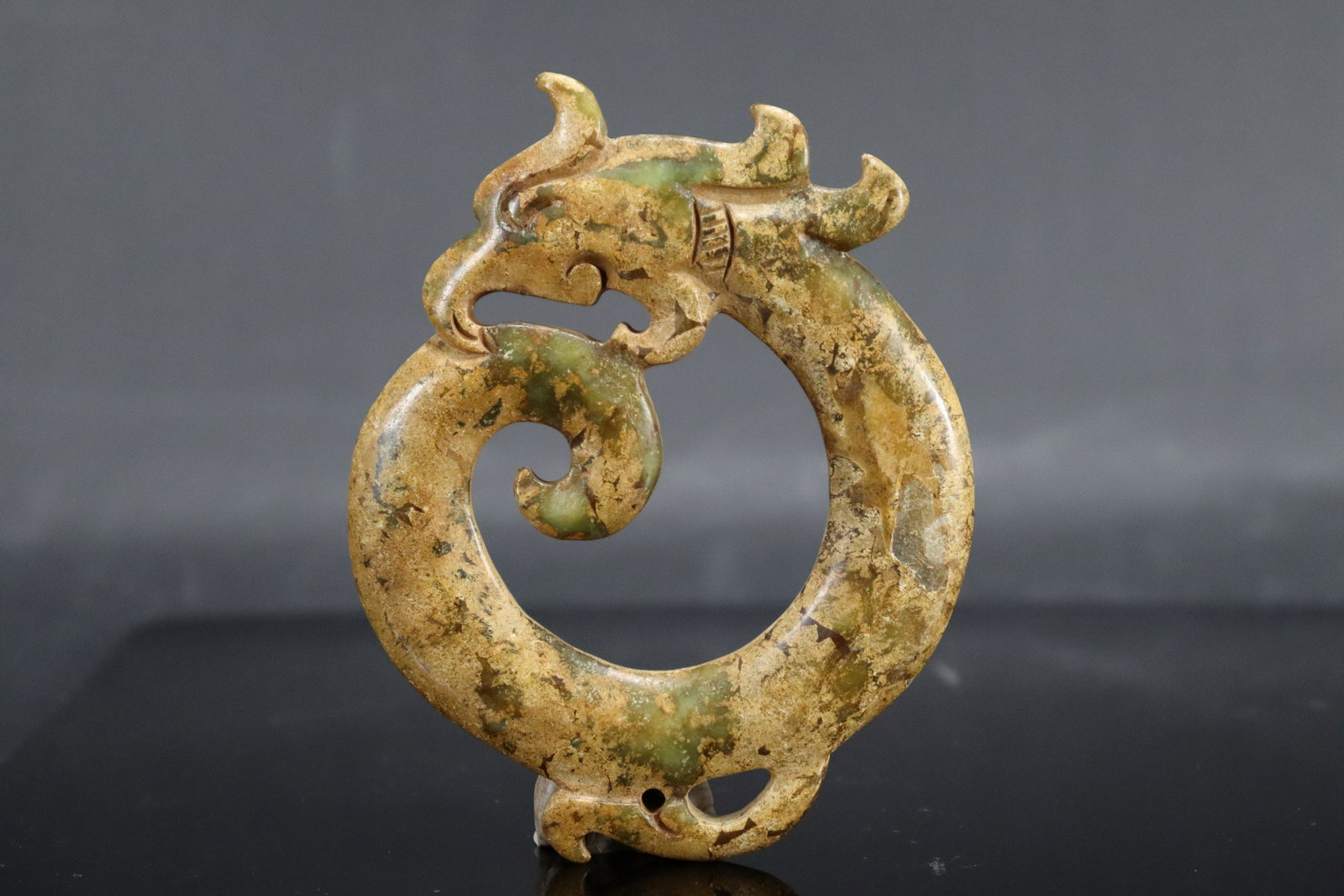 Chinese archaic jade ornament (1 of 7)