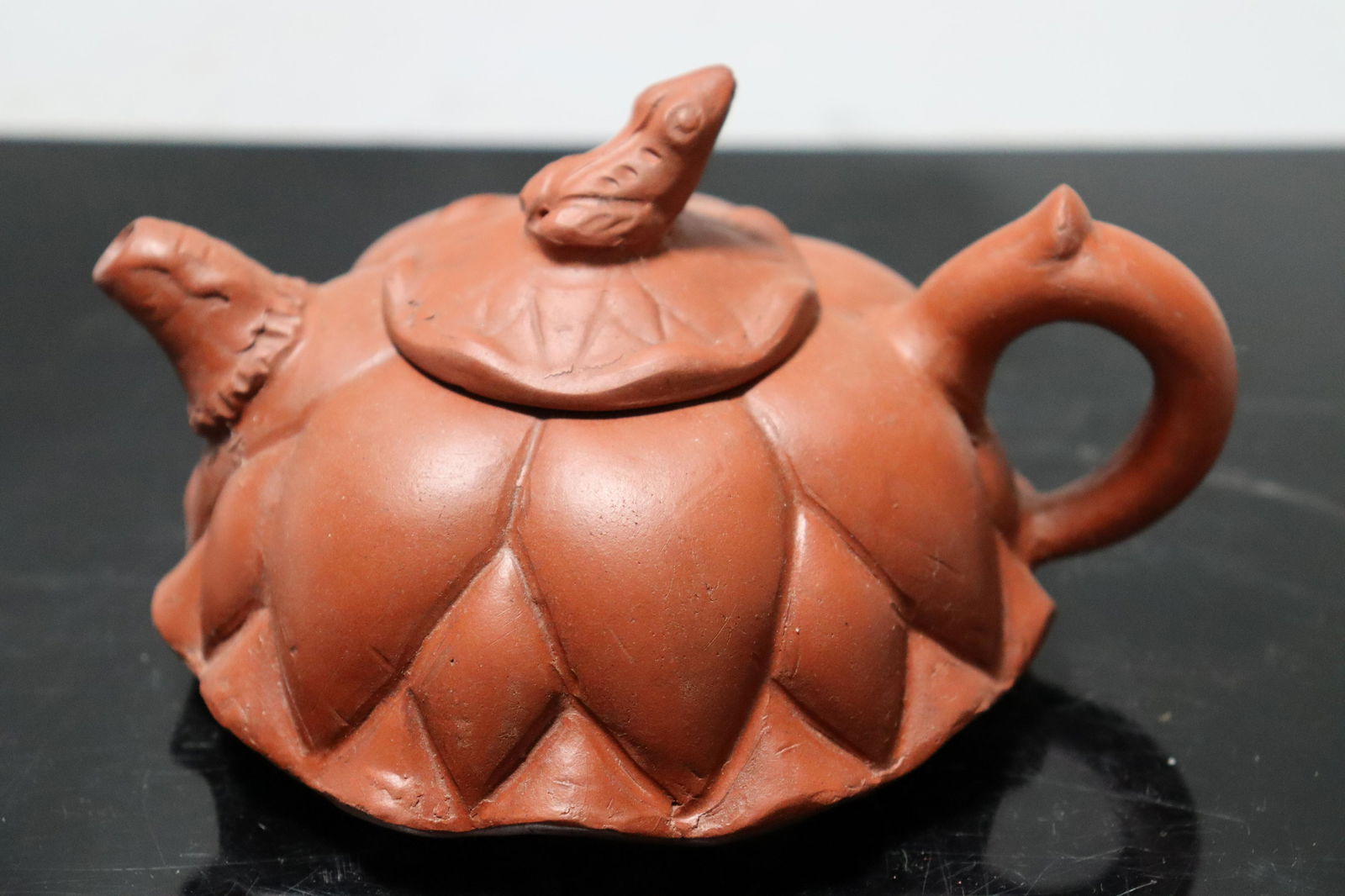 Chinese unusual clay teapot (1 of 7)
