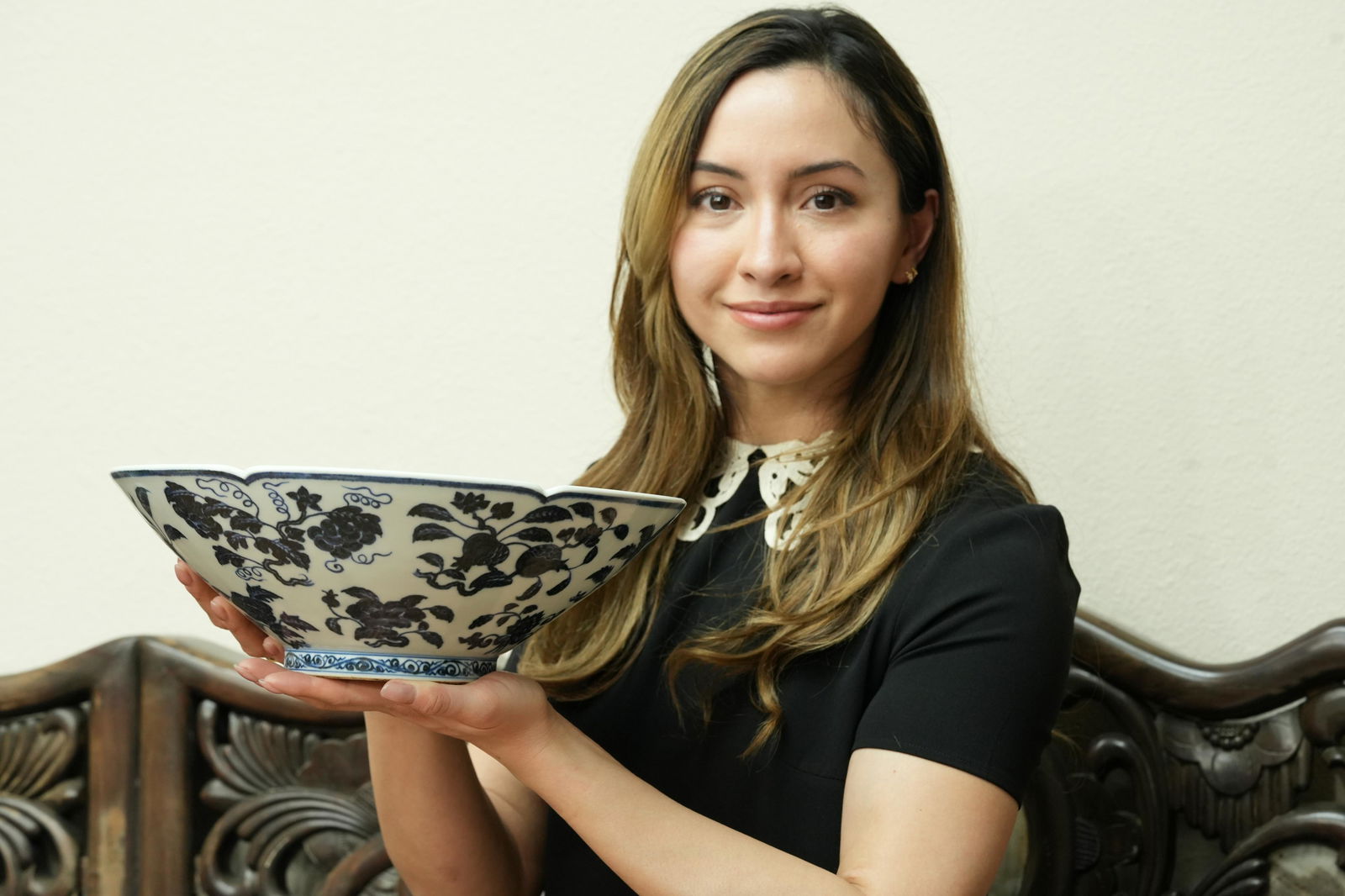 Chinese fine b/w bowl (1 of 8)