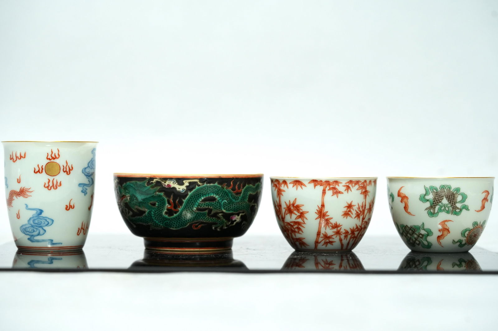 4 pcs Chinese fine cups (1 of 6)