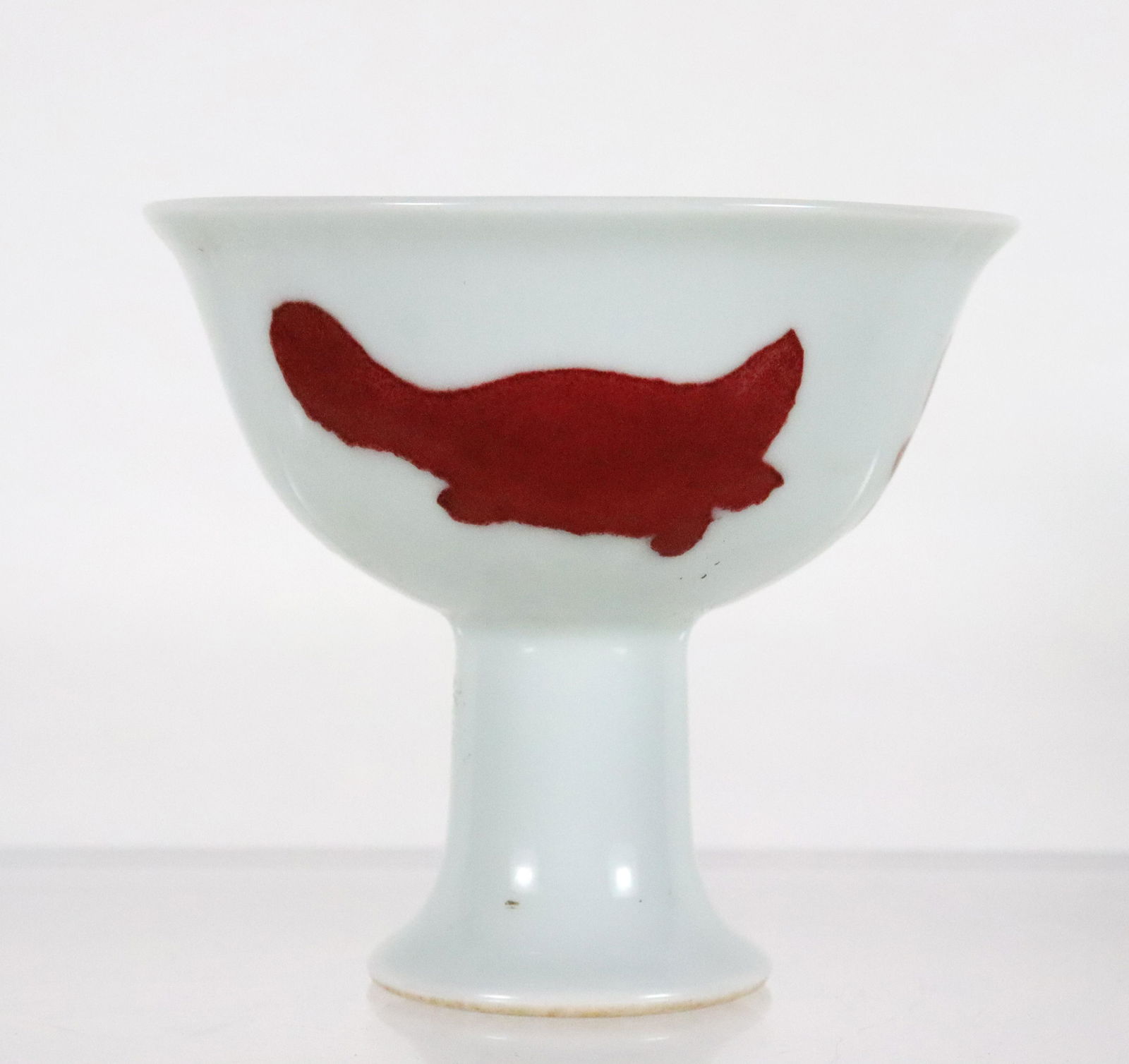 Chinese fine red stem cup (1 of 6)