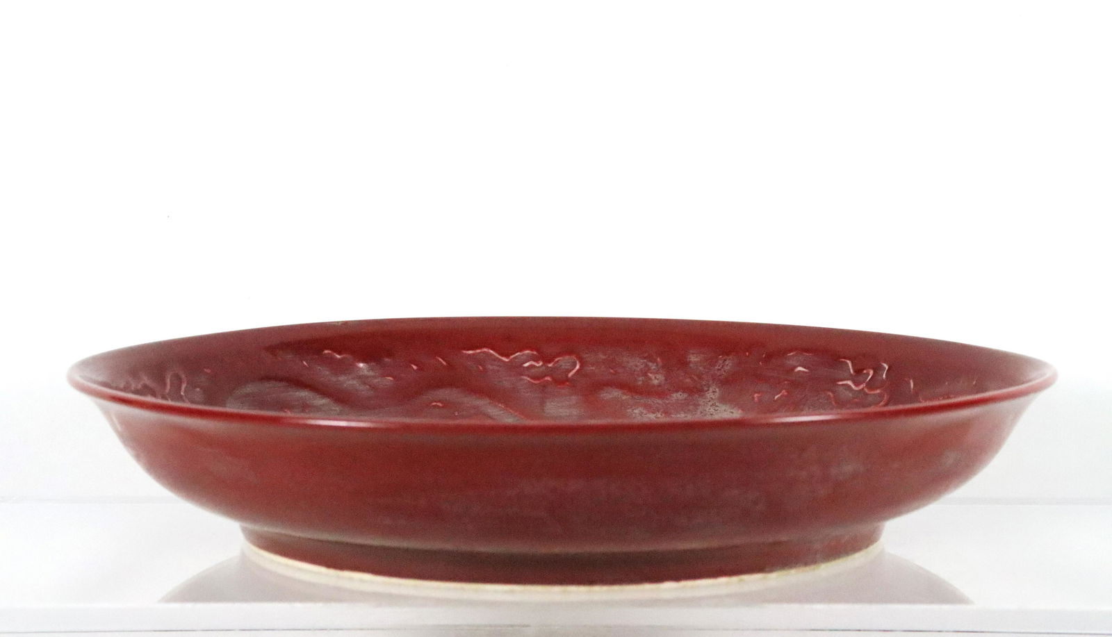 Chinese large red plate (1 of 6)