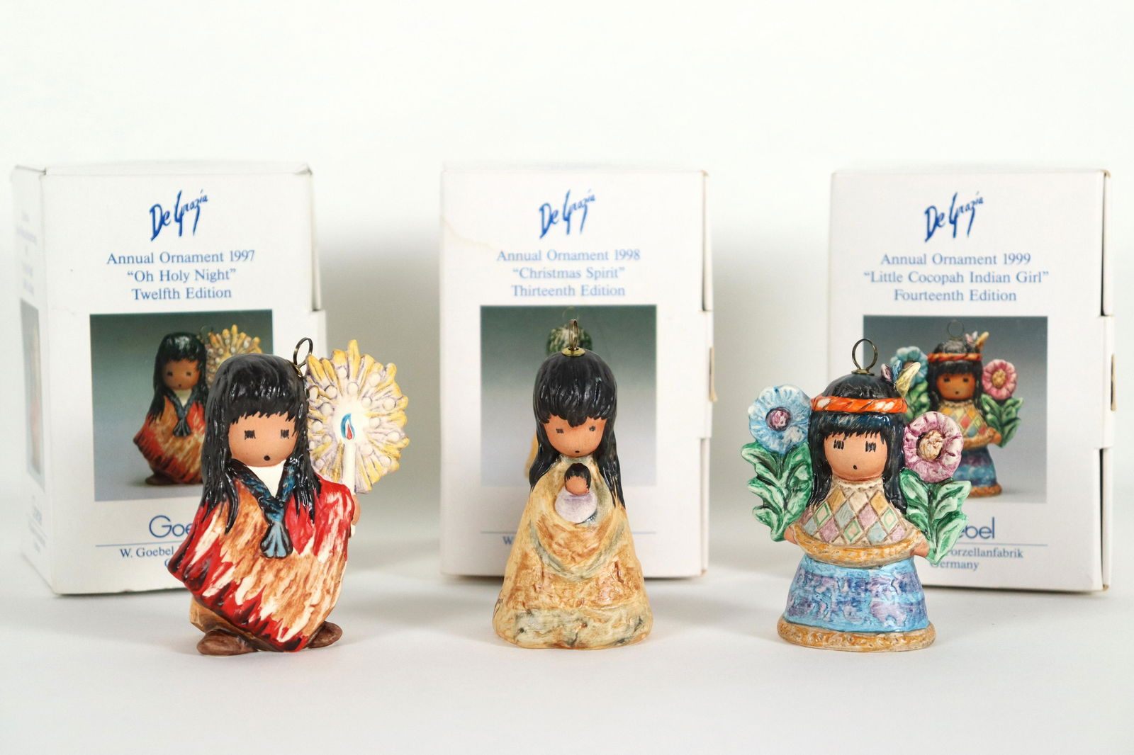 3 pcs DeGrazia ornaments (1 of 8)