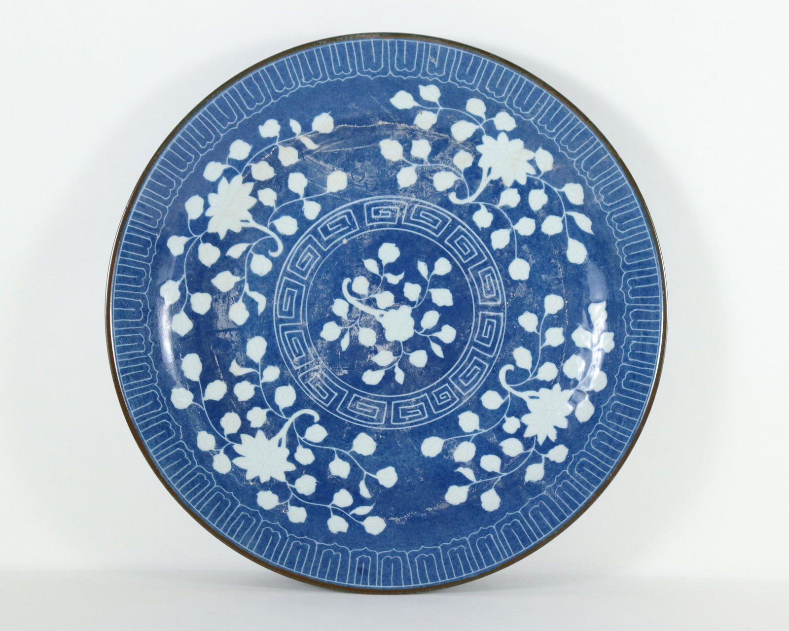 Chinese fine blue charger plate (1 of 7)