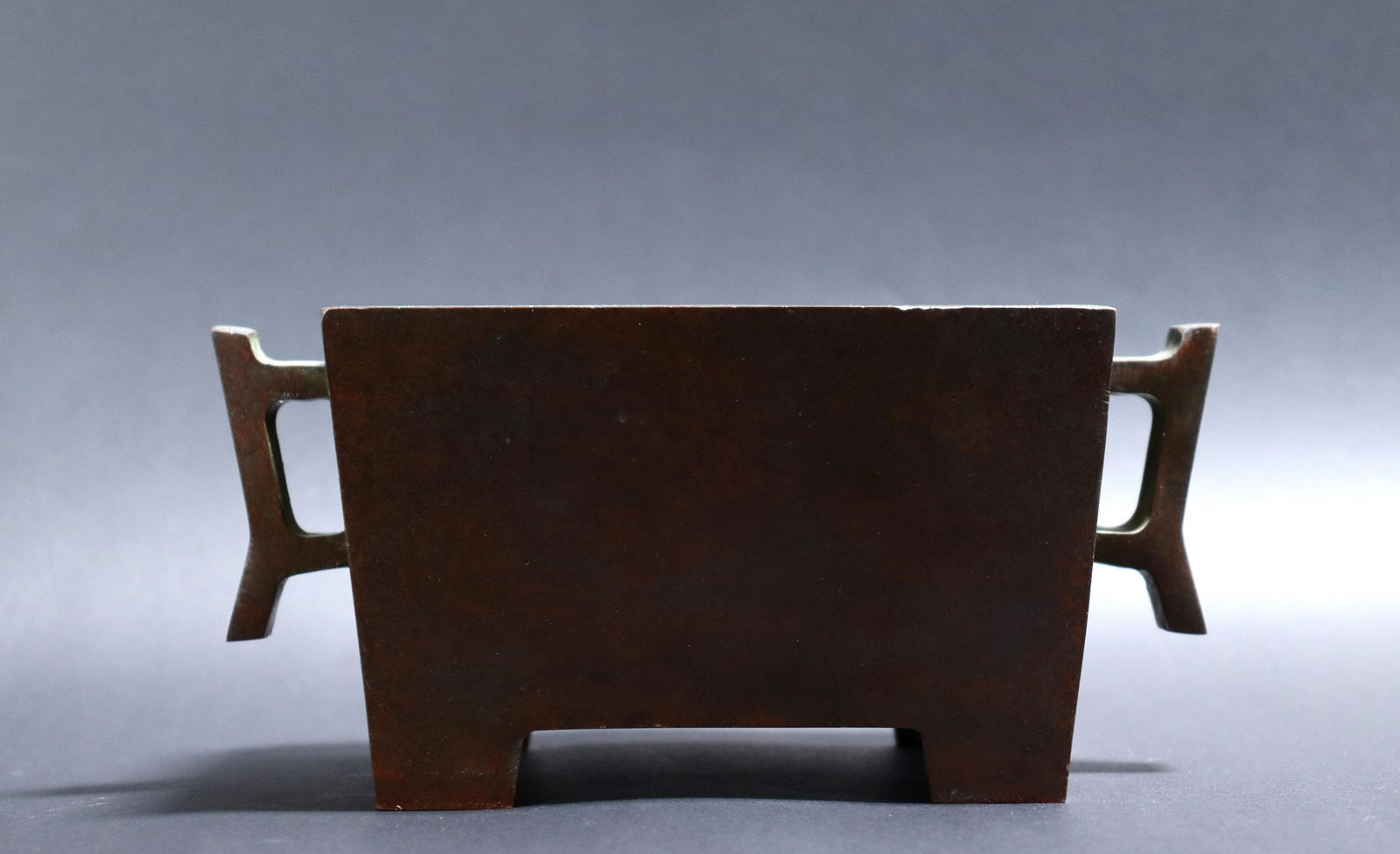 Chinese handled bronze censer (1 of 7)