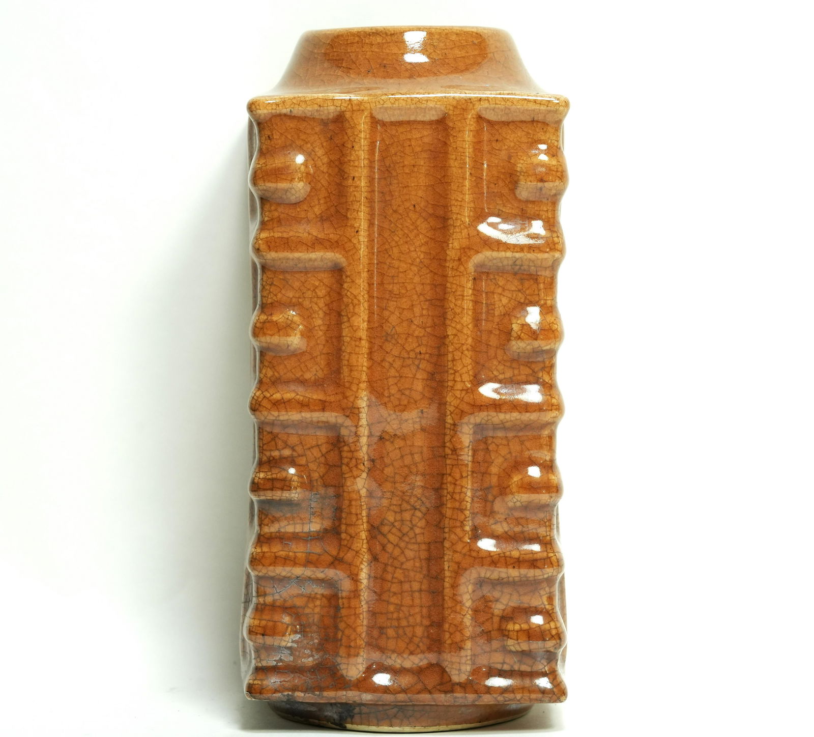 Chinese fine square vase (1 of 7)
