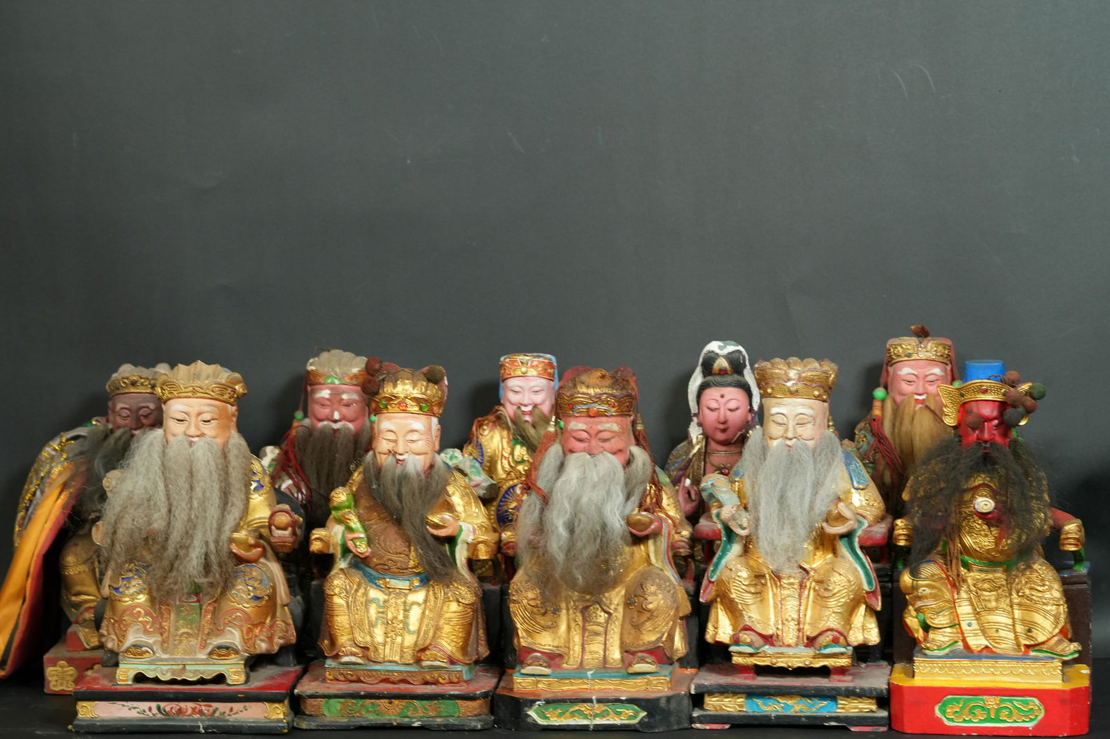 10 pcs Chinese camphor wood statues (1 of 7)