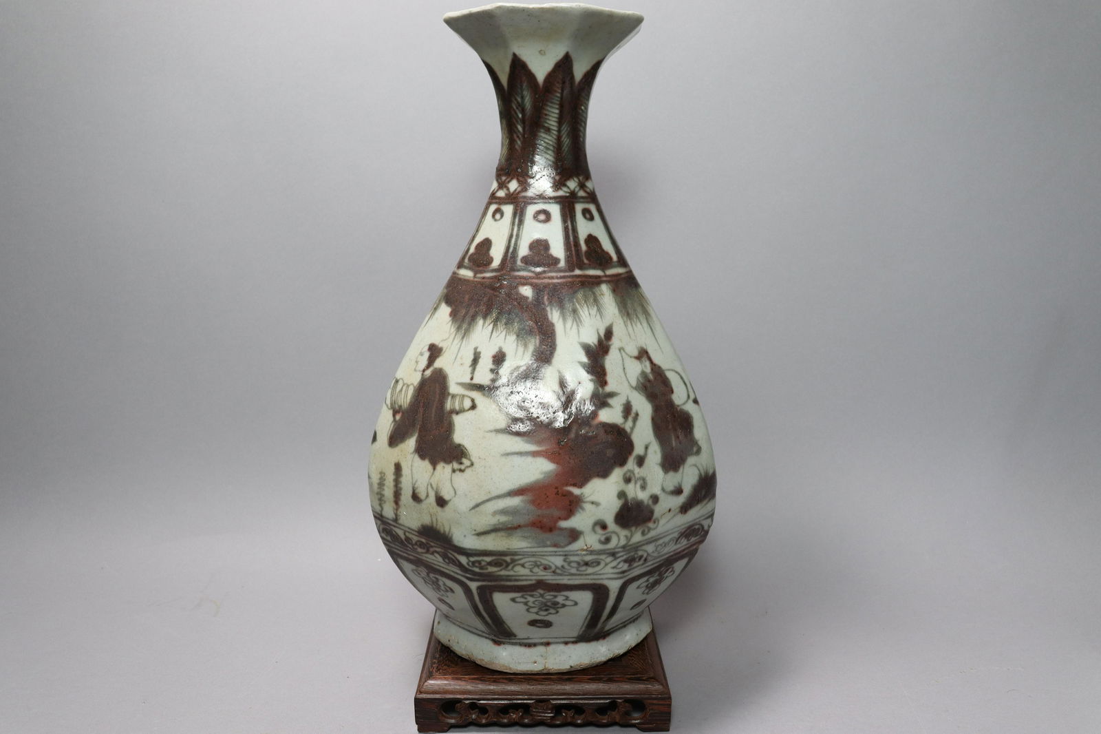 Chinese copper red vase (1 of 8)