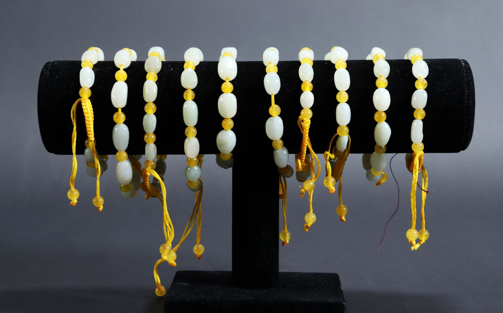 10 pcs Chinese jade bracelets (1 of 7)