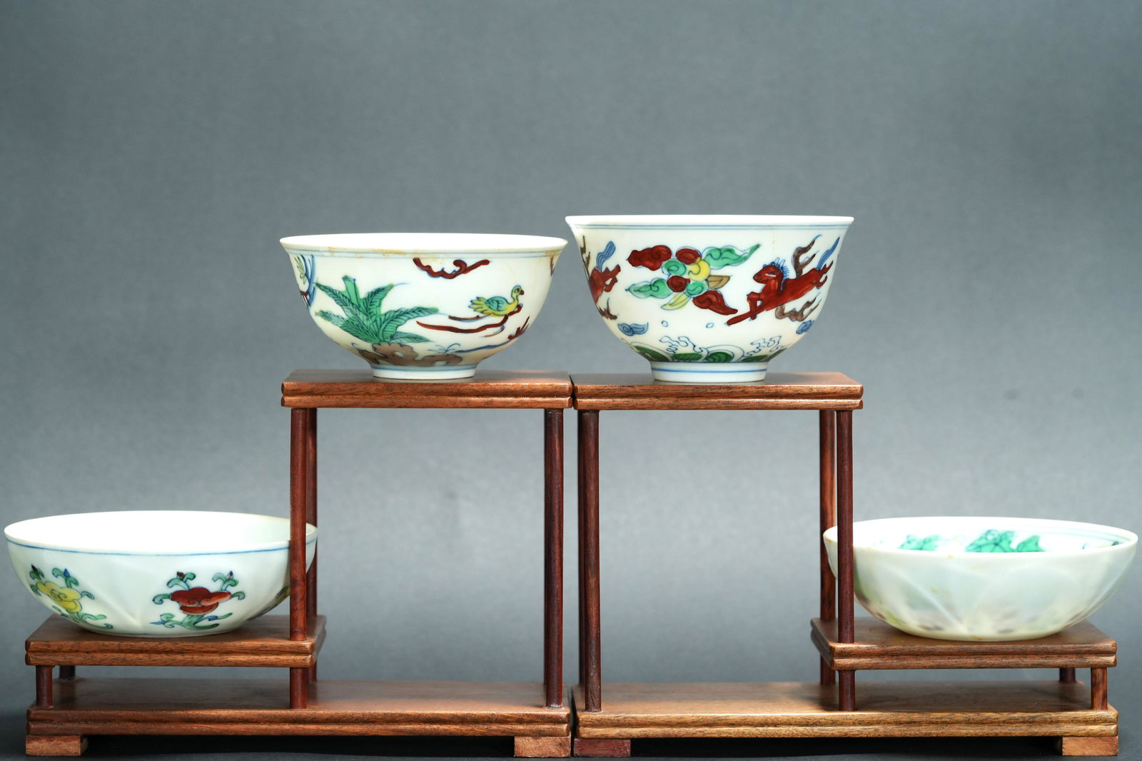 4 pcs Chinese fancy cups (1 of 7)