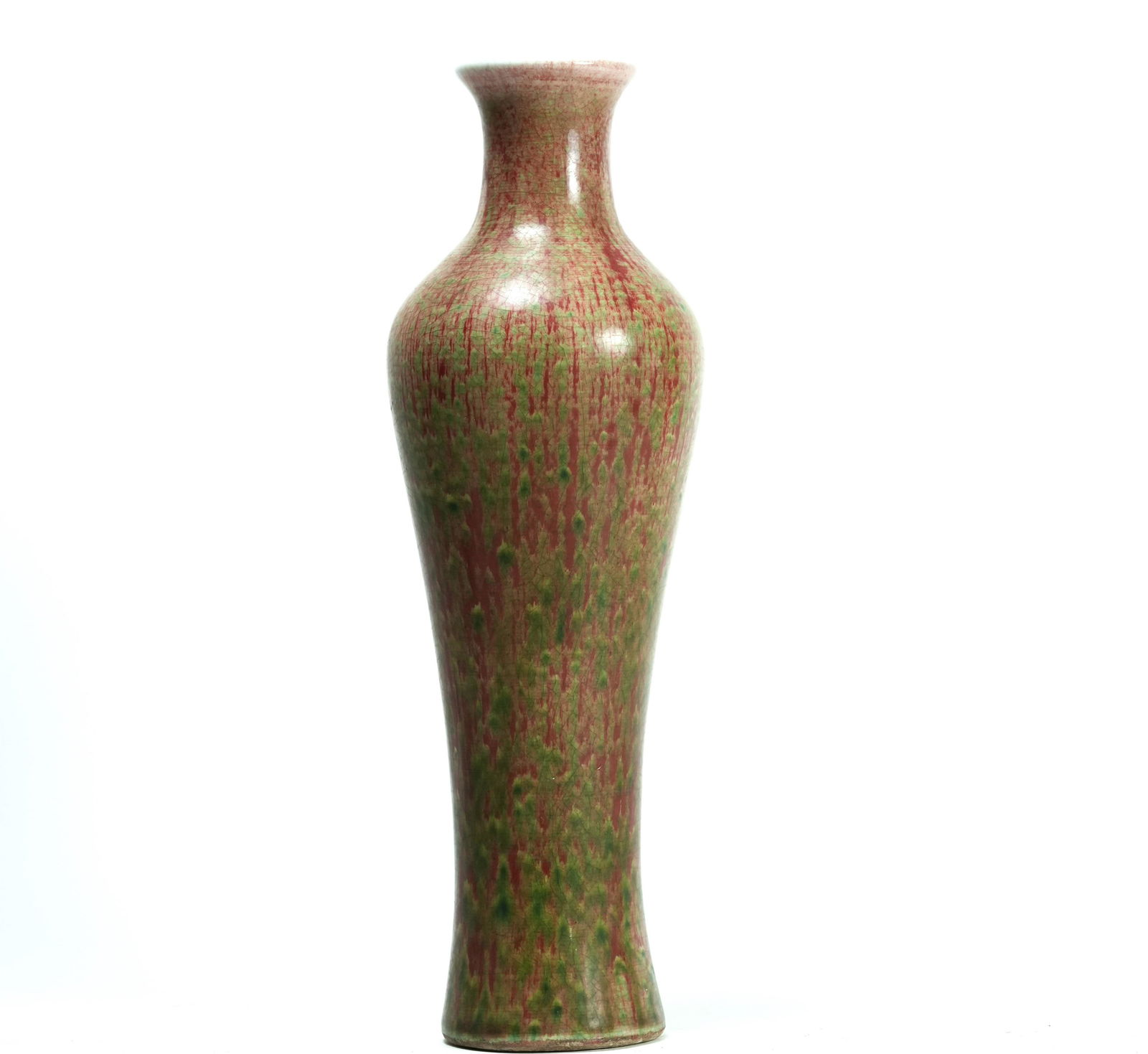 Chinese tall red vase (1 of 6)