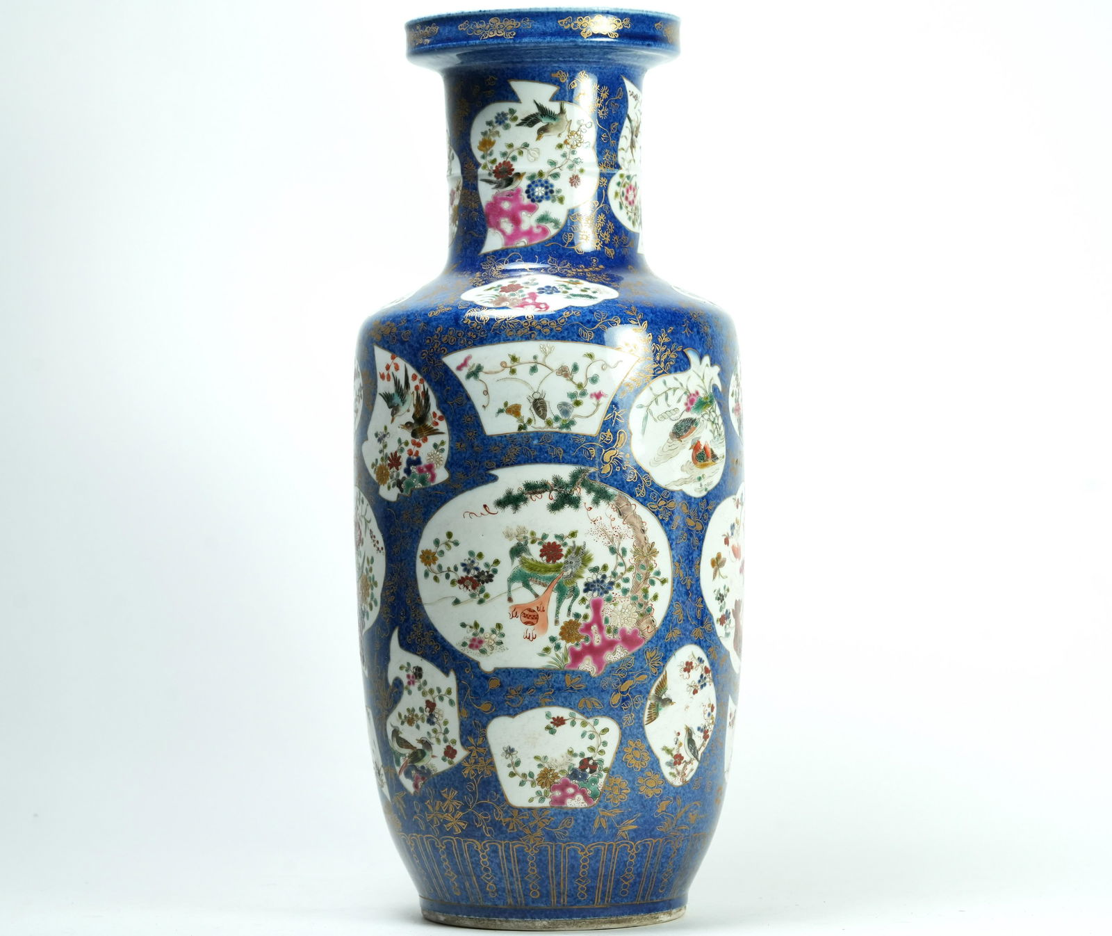 Chinese blue glaze vase (1 of 6)