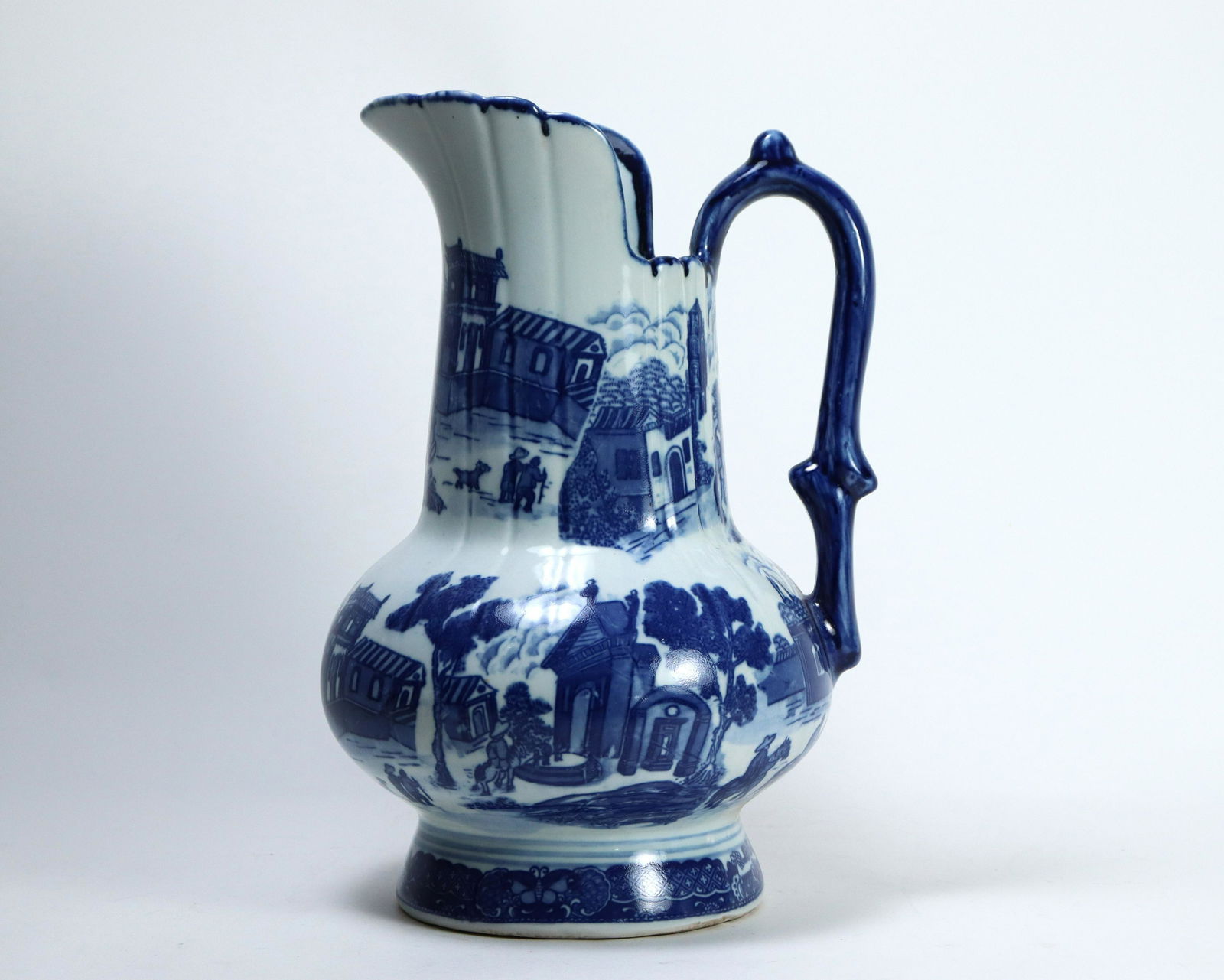 Chinese b/w pitcher (1 of 7)