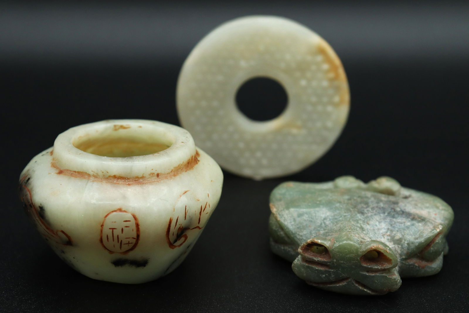 3 pcs Chinese stone items (1 of 5)